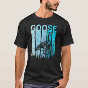 Vintage Retro Love Goose Silhouette Swan Animal T-Shirt