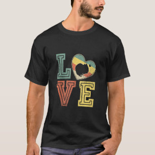 Vintage Retro Love Hamster Animals Couple Valentin T-Shirt