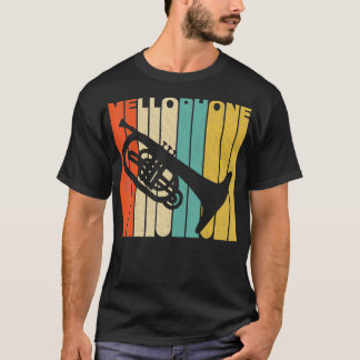 Vintage retro mellophone silhouette  T-Shirt