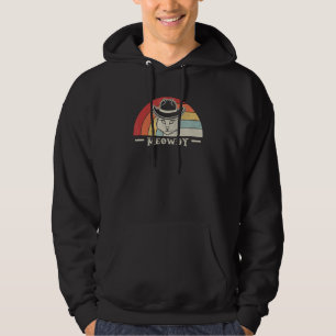 Vintage Retro Meowdy! Funny Country Music Cat Cowb Hoodie