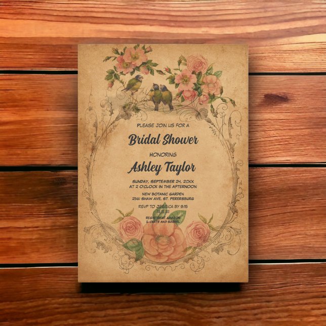 Vintage Retro Mid Century Classic Bridal Shower Invitation (Creator Uploaded)