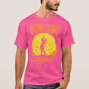 Vintage Retro Mini Golf Legend Funny Mini Golfer S T-Shirt