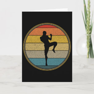 Vintage Retro Mma Mixed Martial Arts Kickboxing  Card