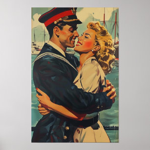 Vintage Retro Modern Abstract Art Poster