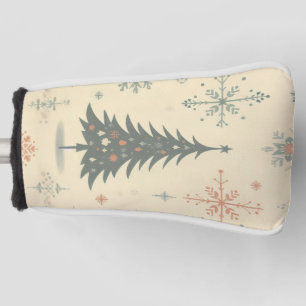 Vintage/Retro modern Christmas/winter Golf Head Cover