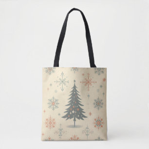 Vintage/Retro modern Christmas/winter Tote Bag