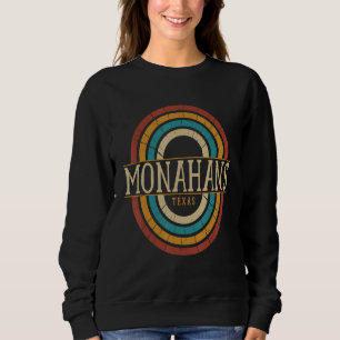 Vintage Retro Monahans Texas TX Women Men Souvenir Sweatshirt