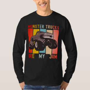 Vintage Retro - Monster Trucks Are My Jam T-Shirt