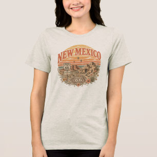 Vintage Retro Mother Road Enchantment Apparel  Tri-Blend Shirt