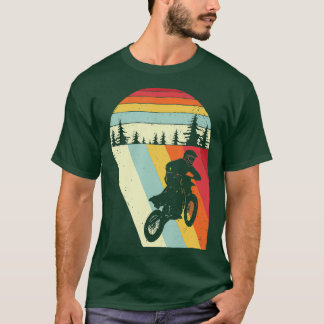 Vintage Retro Motocross Bike Dirtbike Racing T-Shirt