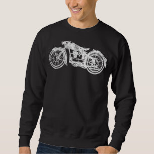 Vintage Retro Motorcycle Biker Ride Biking Motorcy Sweatshirt