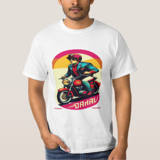 Vintage Retro Motorcycle Designs T-Shirt - 