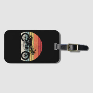 Vintage Retro Motorcycle Luggage Tag