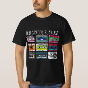 Vintage Retro Music Cassette Tapes Mixtape 80s and T-Shirt