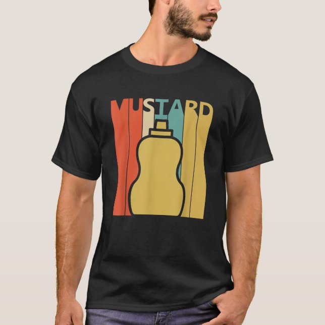 Vintage Retro Mustard Sauce T-Shirt (Front)