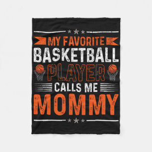 Vintage Retro My Favourite Sketll Player Calls Me  Fleece Blanket