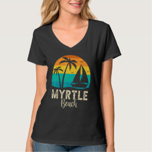Vintage Retro Myrtle Beach Sunset Matching Family T-Shirt