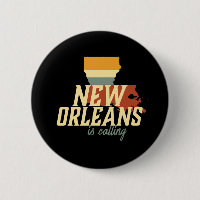 Vintage Retro New Orleans Louisiana USA City Map
