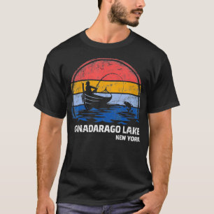Vintage Retro New York Canadarago Lake Summer Fish T-Shirt