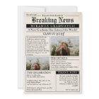 Vintage Retro Newspaper 3 Photos Graduation