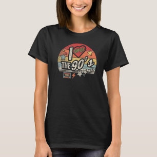 Vintage Retro Nineties 1990s 90s  I Love The 90's  T-Shirt