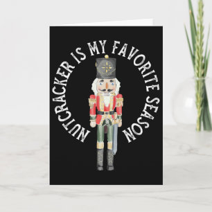 Vintage Retro Nutcracker Is My Favorite Season Chr Card
