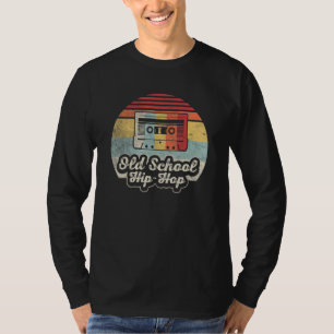 Vintage Retro Old School Hip Hop 80s 90s Cassette  T-Shirt
