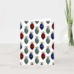 Vintage Retro Ornaments Blank Greeting Or Thank You Card