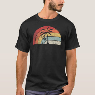 Vintage Retro Palm Tree  Tropical Beach Summer Vac T-Shirt