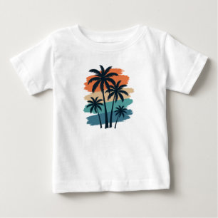 Vintage Retro Palm Trees T-Shirt – Sunset Tropical