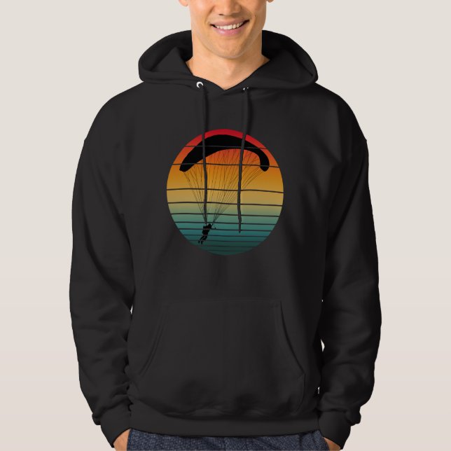 Vintage Retro Parachute Hoodie (Front)