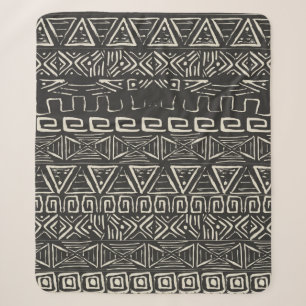 vintage retro pattern. Aztec background. Sherpa Blanket