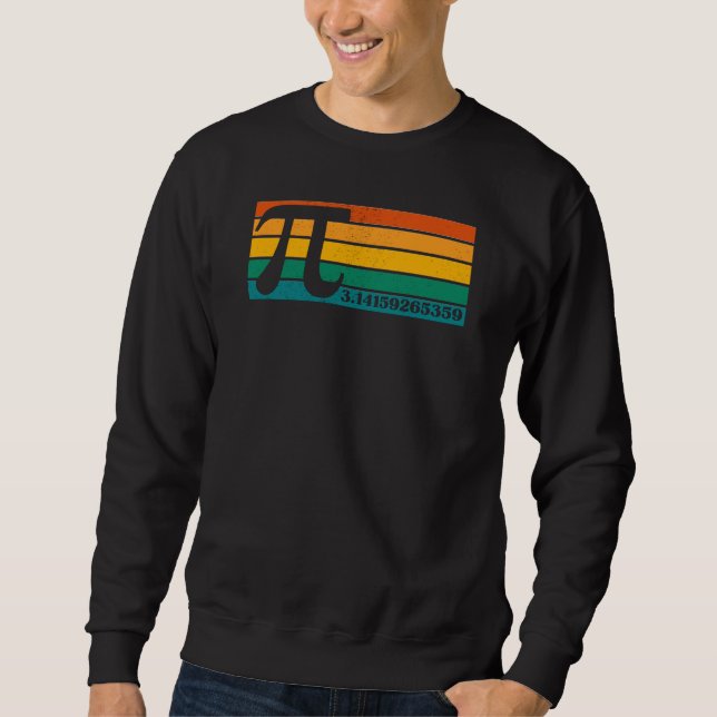 Vintage Retro Pi  Sweatshirt (Front)