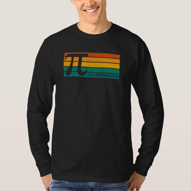 Vintage Retro Pi T-Shirt (Front)