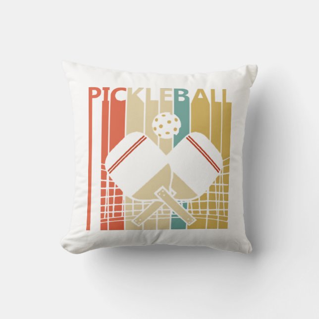 Vintage Retro Pickleball  Cushion (Front)
