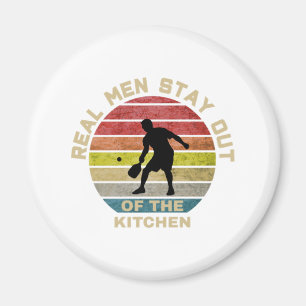 Vintage Retro Pickleball Funny Magnet