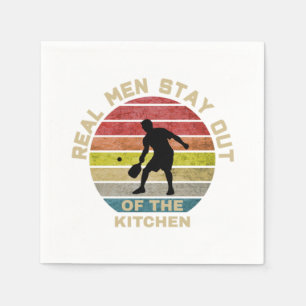 Vintage Retro Pickleball Funny Napkin