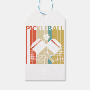 Vintage Retro Pickleball  Gift Tags