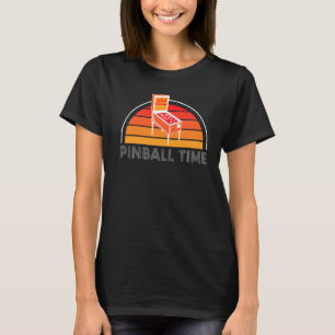 Vintage Retro Pinball Time Pinball Machine Player T-Shirt