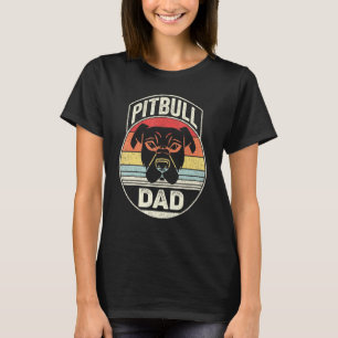 Vintage Retro Pit Bull Dad T-Shirt