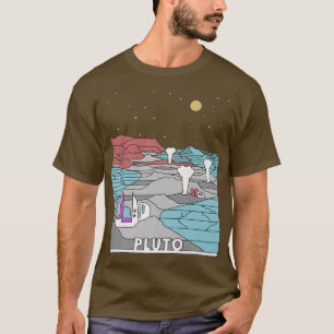 Vintage Retro Pluto National Park  Visit Pluto Lin T-Shirt