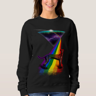 Vintage Retro Prism Italian Greyhound Sweatshirt