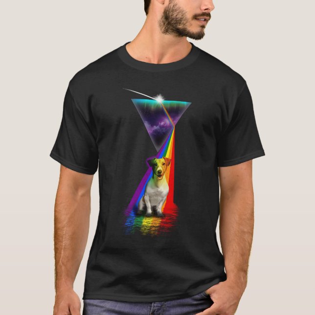 Vintage Retro Prism Jack Russell T-Shirt (Front)