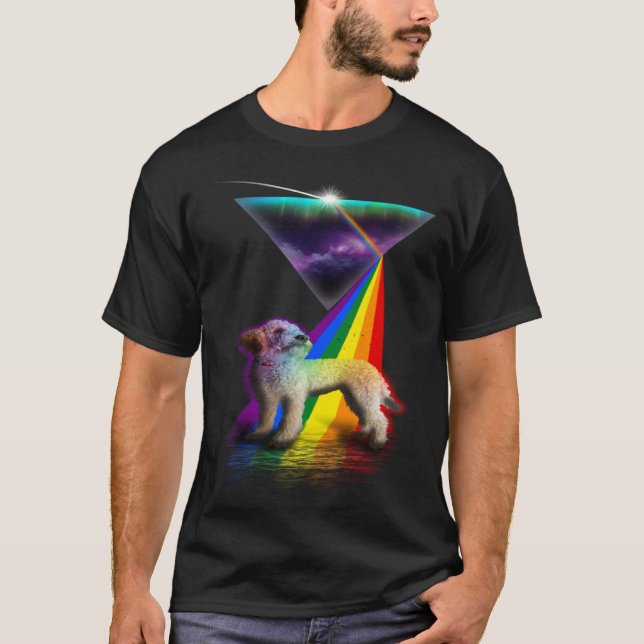Vintage Retro Prism Lagotto Romagnolo T-Shirt (Front)