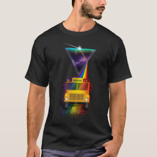 Vintage Retro Prism School Bus Driver T-Shirt