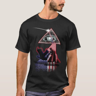 Vintage Retro Prism US Flag Hapkido T-Shirt