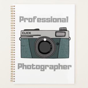 Vintage Retro Professional Photographer Camera Planner