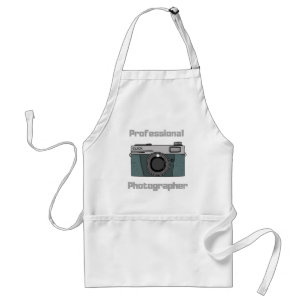 Vintage Retro Professional Photographer Camera Standard Apron