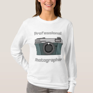 Vintage Retro Professional Photographer Camera T-Shirt