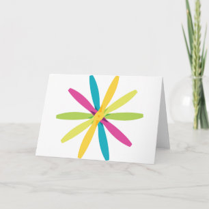 Vintage Retro Propeller Flower Aeroplane Prop Card